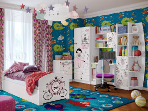 Детская комната Юниор-2 Принцесса в Верещагино - vereshchagino.magazinmebel.ru | фото - изображение 1