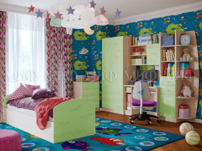 Детская комната Юниор-2 Салатовый в Верещагино - vereshchagino.magazinmebel.ru | фото