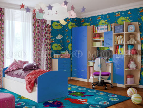 Детская комната Юниор-2 Синий в Верещагино - vereshchagino.magazinmebel.ru | фото