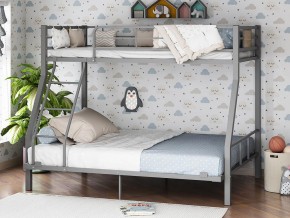 Двухъярусная кровать Гранада-1 140 Серая в Верещагино - vereshchagino.magazinmebel.ru | фото - изображение 1