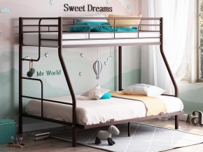 Двухъярусная кровать Гранада-3 140 коричневый в Верещагино - vereshchagino.magazinmebel.ru | фото