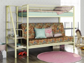Двухъярусная кровать с диваном Мадлен 3 Слоновая кость-марки в Верещагино - vereshchagino.magazinmebel.ru | фото