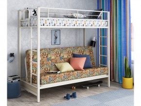 Двухъярусная кровать с диваном Мадлен Слоновая кость-марки в Верещагино - vereshchagino.magazinmebel.ru | фото