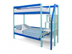 Двухъярусная кровать Svogen мятно-синий в Верещагино - vereshchagino.magazinmebel.ru | фото
