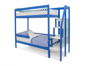 Двухъярусная кровать Svogen с бортиком синий в Верещагино - vereshchagino.magazinmebel.ru | фото