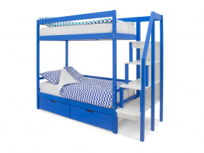 Двухъярусная кровать Svogen с ящиками синий в Верещагино - vereshchagino.magazinmebel.ru | фото