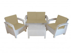 Комплект уличной мебели Yalta Premium Terrace Set белый в Верещагино - vereshchagino.magazinmebel.ru | фото