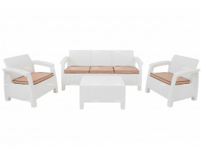 Комплект уличной мебели Yalta Terrace Triple Set белый в Верещагино - vereshchagino.magazinmebel.ru | фото - изображение 1