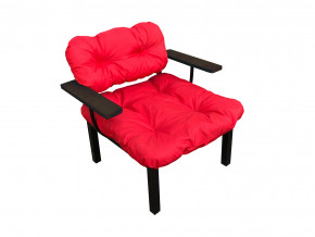 Кресло Дачное красная подушка в Верещагино - vereshchagino.magazinmebel.ru | фото