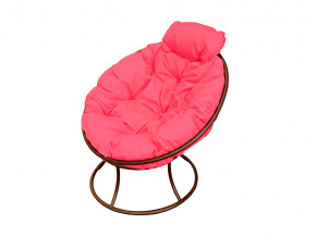 Кресло Папасан мини без ротанга розовая подушка в Верещагино - vereshchagino.magazinmebel.ru | фото