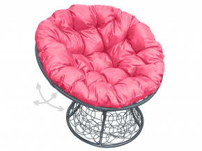 Кресло Папасан пружинка с ротангом розовая подушка в Верещагино - vereshchagino.magazinmebel.ru | фото