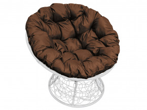 Кресло Папасан с ротангом коричневая подушка в Верещагино - vereshchagino.magazinmebel.ru | фото