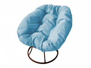 Кресло Пончик без ротанга голубая подушка в Верещагино - vereshchagino.magazinmebel.ru | фото - изображение 1