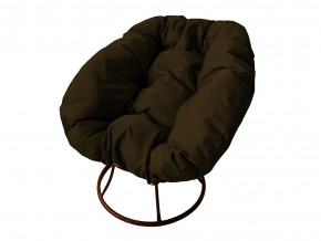 Кресло Пончик без ротанга коричневая подушка в Верещагино - vereshchagino.magazinmebel.ru | фото - изображение 1