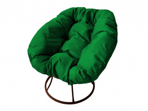 Кресло Пончик без ротанга зелёная подушка в Верещагино - vereshchagino.magazinmebel.ru | фото