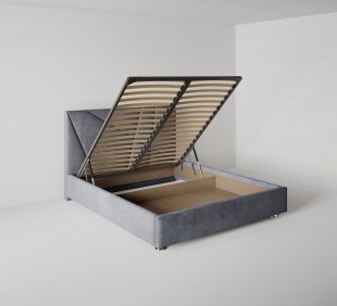 Кровать Геометрия 1.4 м с подъемным механизмом в Верещагино - vereshchagino.magazinmebel.ru | фото - изображение 3