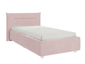 Кровать Альба 900 велюр нежно-розовый в Верещагино - vereshchagino.magazinmebel.ru | фото