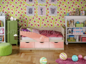 Кровать Бабочки 1600 Розовый металлик в Верещагино - vereshchagino.magazinmebel.ru | фото