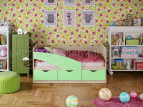 Кровать Бабочки 1600 Салатовый в Верещагино - vereshchagino.magazinmebel.ru | фото - изображение 1