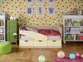 Кровать Бабочки 1600 Ваниль в Верещагино - vereshchagino.magazinmebel.ru | фото