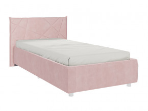 Кровать Бест 900 велюр нежно-розовый в Верещагино - vereshchagino.magazinmebel.ru | фото