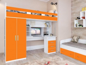 Кровать чердак Аракс винтерберг-оранжевый в Верещагино - vereshchagino.magazinmebel.ru | фото
