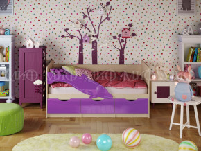 Кровать Дельфин-1 1800 Фиолетовый металлик в Верещагино - vereshchagino.magazinmebel.ru | фото