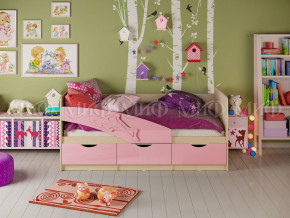 Кровать Дельфин 1600 Розовый металлик в Верещагино - vereshchagino.magazinmebel.ru | фото