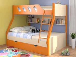 Кровать Дельта 20.02 оранжевая в Верещагино - vereshchagino.magazinmebel.ru | фото