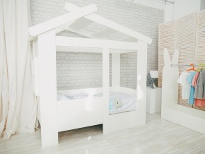 Кровать детская Теремок без ящика белая в Верещагино - vereshchagino.magazinmebel.ru | фото