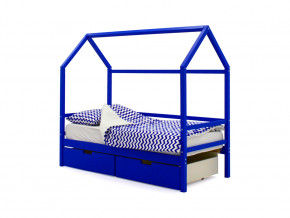 Кровать-домик Svogen с ящиками синий в Верещагино - vereshchagino.magazinmebel.ru | фото
