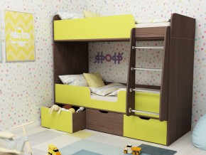 Кровать двухъярусная Малыш двойняшка бодега-лайм в Верещагино - vereshchagino.magazinmebel.ru | фото