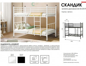 Кровать двухъярусная Скандик 42.20-01 в Верещагино - vereshchagino.magazinmebel.ru | фото - изображение 2