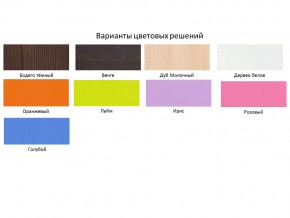 Кровать двухъярусная Юниор 1 Белое дерево-Ирис без бортика в Верещагино - vereshchagino.magazinmebel.ru | фото - изображение 3