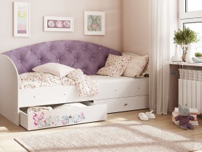 Кровать Эльза Белый-фиолетовый в Верещагино - vereshchagino.magazinmebel.ru | фото