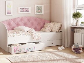 Кровать Эльза Белый-розовый в Верещагино - vereshchagino.magazinmebel.ru | фото