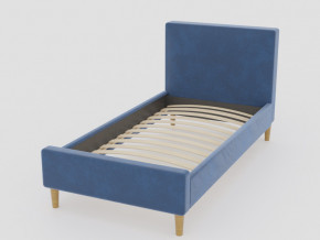 Кровать Линси 900 синий в Верещагино - vereshchagino.magazinmebel.ru | фото