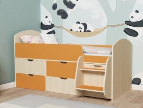Кровать Малыш-7 Дуб-Оранжевый в Верещагино - vereshchagino.magazinmebel.ru | фото - изображение 1