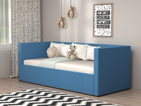 Кровать мягкая с подъёмным механизмом арт. 030 синий в Верещагино - vereshchagino.magazinmebel.ru | фото