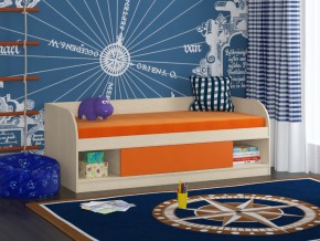 Кровать Соня 4 дуб молочный-оранжевый в Верещагино - vereshchagino.magazinmebel.ru | фото