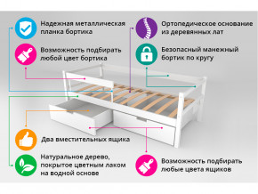 Кровать-тахта Svogen с ящиками и бортиком дерево в Верещагино - vereshchagino.magazinmebel.ru | фото - изображение 4