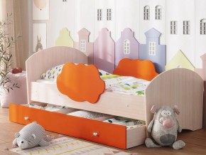 Кровать Тучка с ящиком дуб-оранж в Верещагино - vereshchagino.magazinmebel.ru | фото