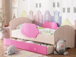Кровать Тучка с ящиком дуб-розовый в Верещагино - vereshchagino.magazinmebel.ru | фото