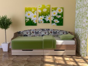 Кровать Юниор Тип 2 Микровелюр-марки 800х1600 в Верещагино - vereshchagino.magazinmebel.ru | фото