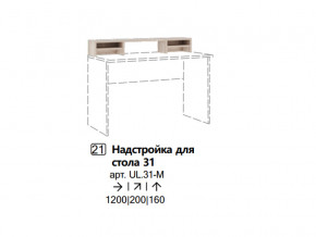 Надстройка для стола 31 (Полка) в Верещагино - vereshchagino.magazinmebel.ru | фото