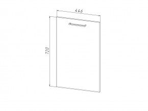 П 45 Комплект для посудомоечной машины 450 мм (цоколь + фасад) ЛДСП в Верещагино - vereshchagino.magazinmebel.ru | фото