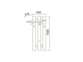 ПР-13 Вешалка в Верещагино - vereshchagino.magazinmebel.ru | фото