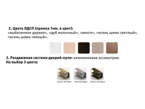 Шкаф-купе Акцент-Сим Д 1400-600 шимо светлый в Верещагино - vereshchagino.magazinmebel.ru | фото - изображение 3