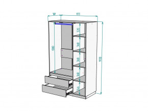 Шкаф Malta light H298 Белый в Верещагино - vereshchagino.magazinmebel.ru | фото - изображение 2