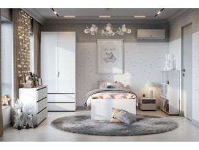 Спальня Токио Белый текстурный в Верещагино - vereshchagino.magazinmebel.ru | фото - изображение 8